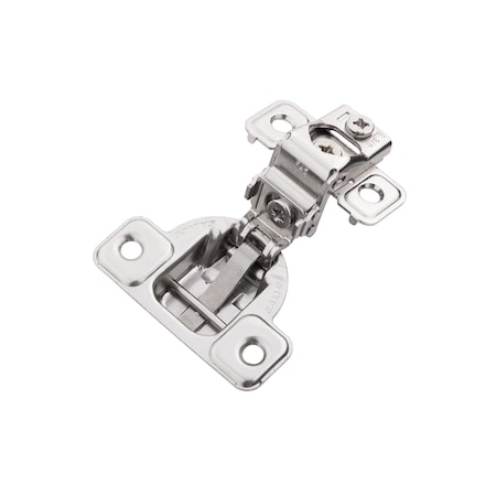 Hickory Hardware Hinge Concealed 1-3/8 Inch Overlay Face Frame Self-Close Polished Nickel Finish, 2PK HH075220-14